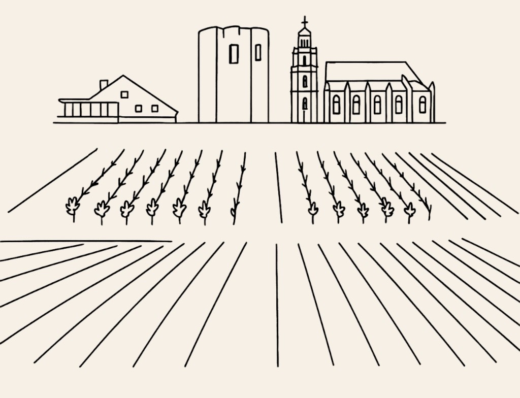 Illustration stylisée du Domaine Morchoisne